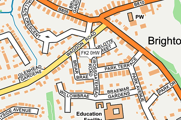 FK2 0HW map - OS OpenMap – Local (Ordnance Survey)