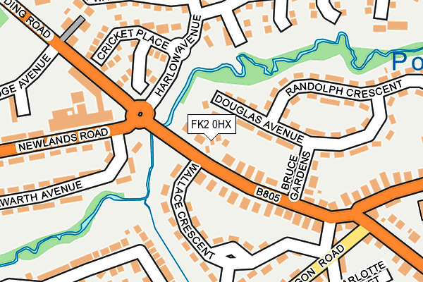 FK2 0HX map - OS OpenMap – Local (Ordnance Survey)