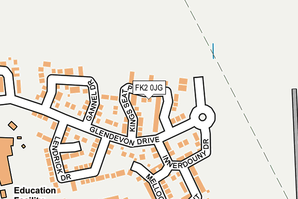 FK2 0JG map - OS OpenMap – Local (Ordnance Survey)