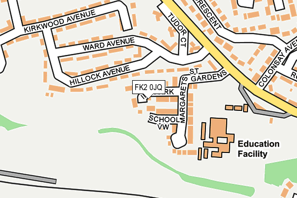 FK2 0JQ map - OS OpenMap – Local (Ordnance Survey)