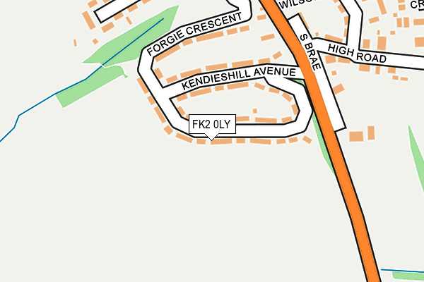 FK2 0LY map - OS OpenMap – Local (Ordnance Survey)