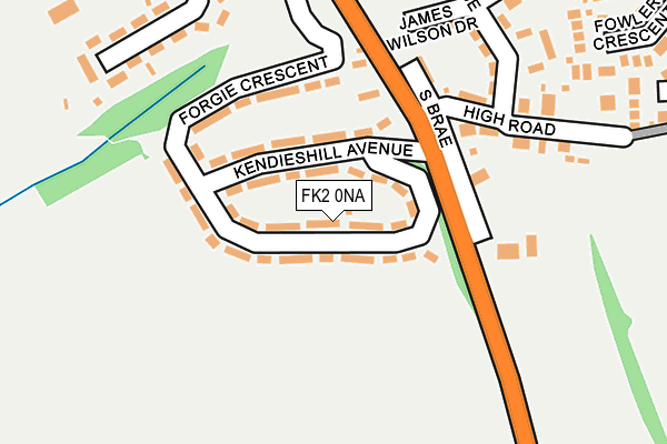 FK2 0NA map - OS OpenMap – Local (Ordnance Survey)