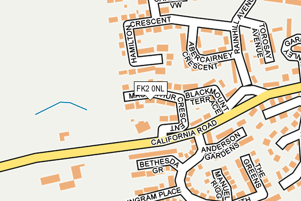FK2 0NL map - OS OpenMap – Local (Ordnance Survey)