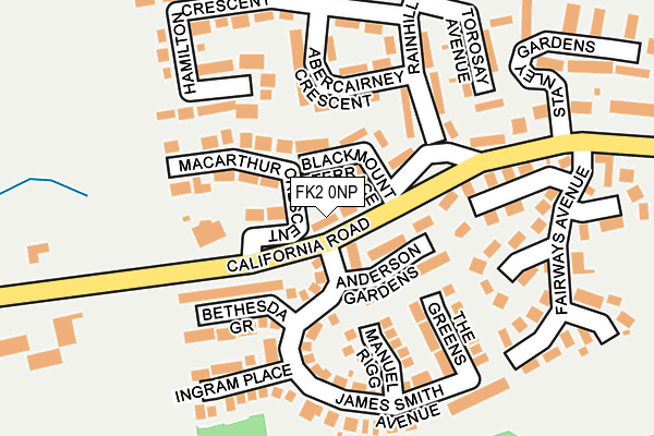 FK2 0NP map - OS OpenMap – Local (Ordnance Survey)