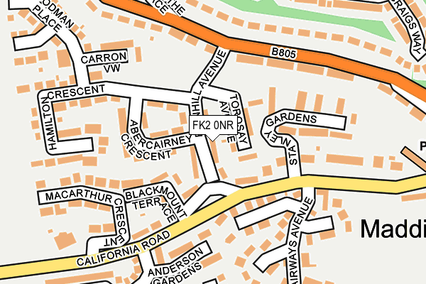 FK2 0NR map - OS OpenMap – Local (Ordnance Survey)