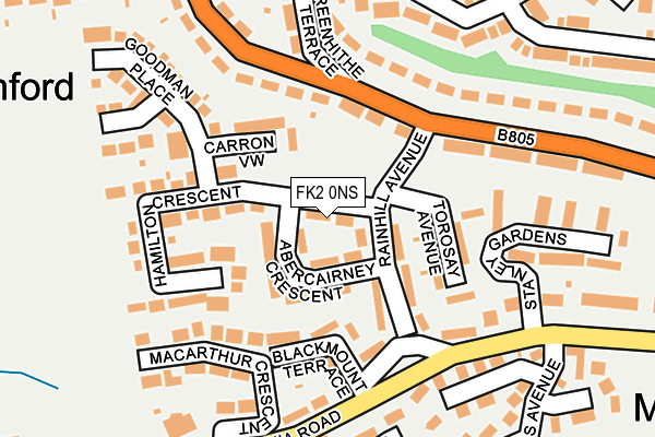 FK2 0NS map - OS OpenMap – Local (Ordnance Survey)