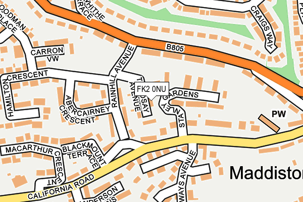 FK2 0NU map - OS OpenMap – Local (Ordnance Survey)