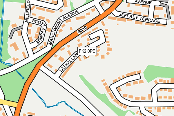 FK2 0PE map - OS OpenMap – Local (Ordnance Survey)