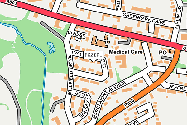 FK2 0PL map - OS OpenMap – Local (Ordnance Survey)
