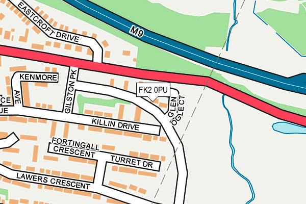 FK2 0PU map - OS OpenMap – Local (Ordnance Survey)