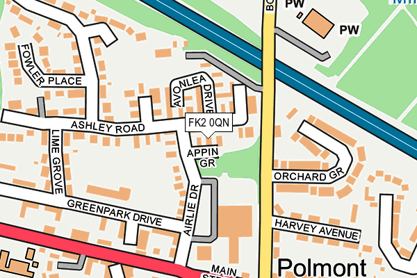 FK2 0QN map - OS OpenMap – Local (Ordnance Survey)