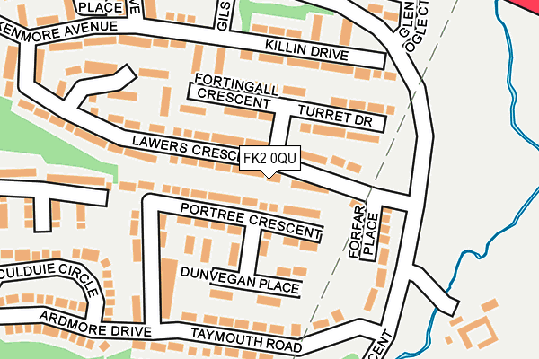 FK2 0QU map - OS OpenMap – Local (Ordnance Survey)