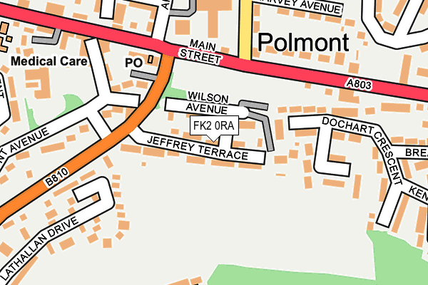 FK2 0RA map - OS OpenMap – Local (Ordnance Survey)