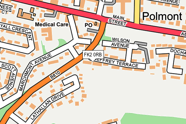 FK2 0RB map - OS OpenMap – Local (Ordnance Survey)