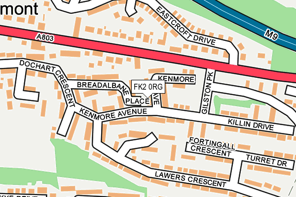 FK2 0RG map - OS OpenMap – Local (Ordnance Survey)