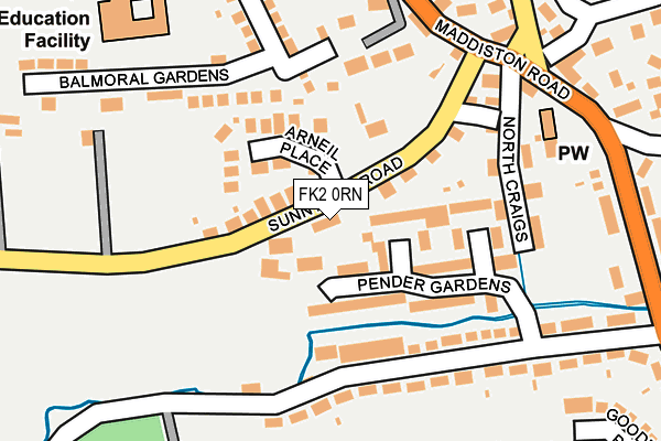 FK2 0RN map - OS OpenMap – Local (Ordnance Survey)