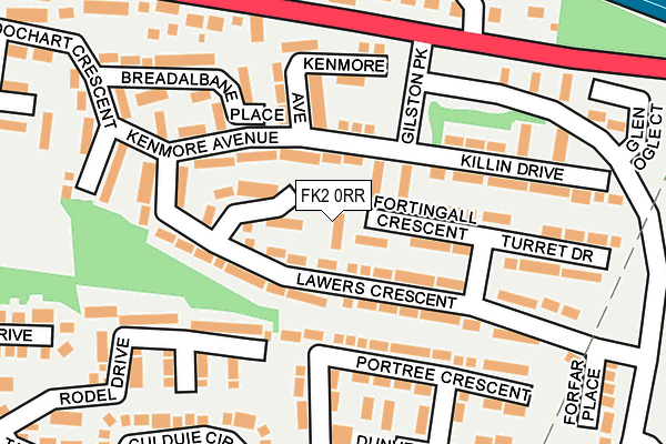 FK2 0RR map - OS OpenMap – Local (Ordnance Survey)