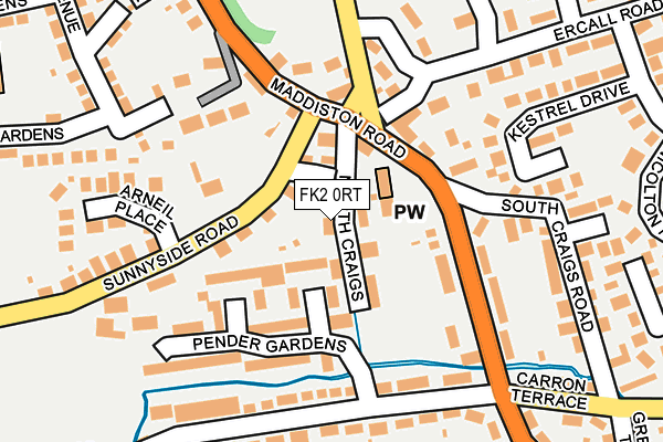 FK2 0RT map - OS OpenMap – Local (Ordnance Survey)