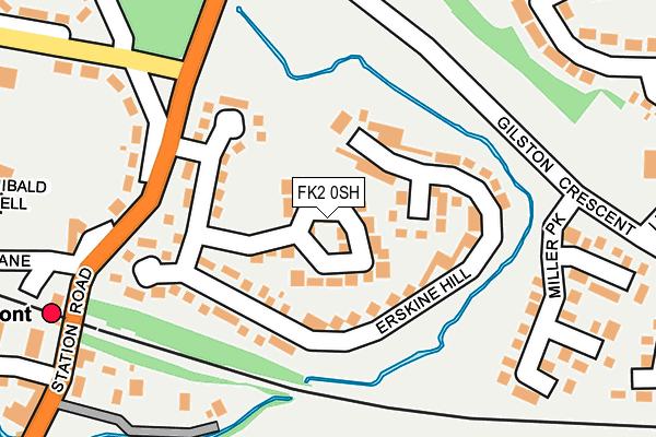 FK2 0SH map - OS OpenMap – Local (Ordnance Survey)