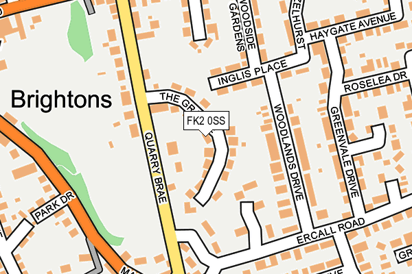 FK2 0SS map - OS OpenMap – Local (Ordnance Survey)
