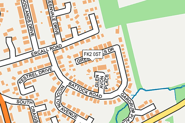 FK2 0ST map - OS OpenMap – Local (Ordnance Survey)