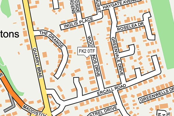 FK2 0TF map - OS OpenMap – Local (Ordnance Survey)