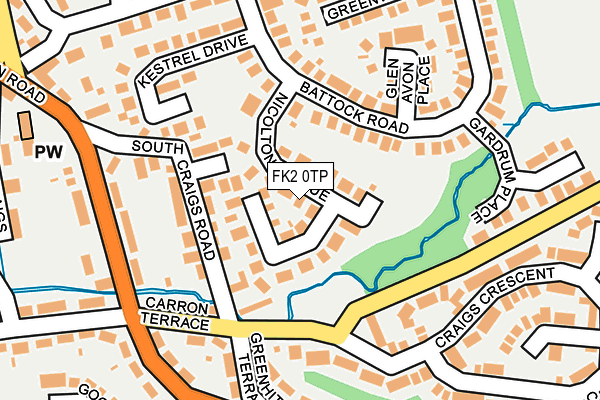 FK2 0TP map - OS OpenMap – Local (Ordnance Survey)