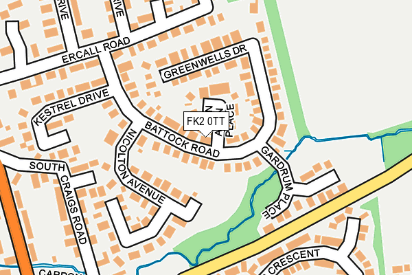 FK2 0TT map - OS OpenMap – Local (Ordnance Survey)