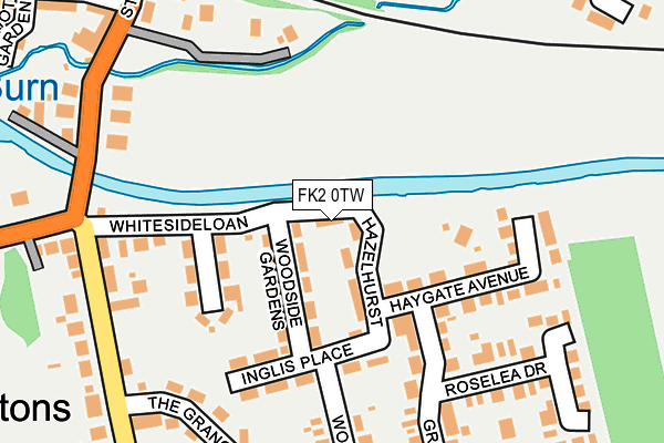 FK2 0TW map - OS OpenMap – Local (Ordnance Survey)