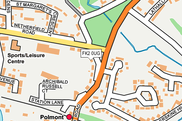 FK2 0UG map - OS OpenMap – Local (Ordnance Survey)