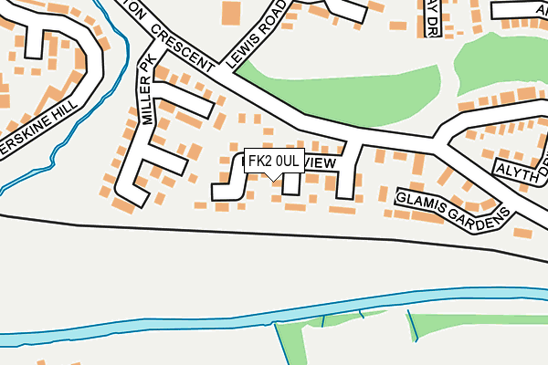 FK2 0UL map - OS OpenMap – Local (Ordnance Survey)