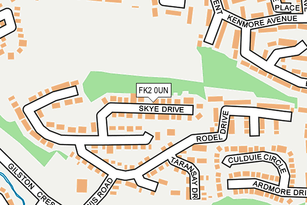 FK2 0UN map - OS OpenMap – Local (Ordnance Survey)