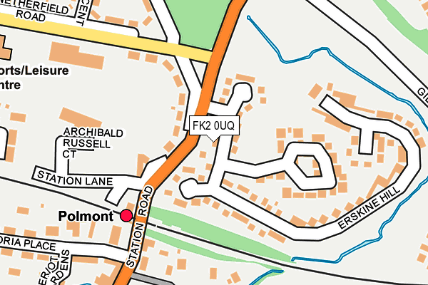 FK2 0UQ map - OS OpenMap – Local (Ordnance Survey)
