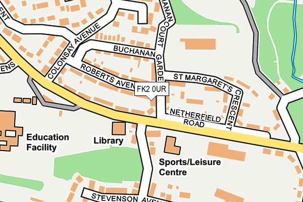 FK2 0UR map - OS OpenMap – Local (Ordnance Survey)