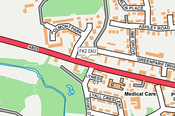 FK2 0XU map - OS OpenMap – Local (Ordnance Survey)