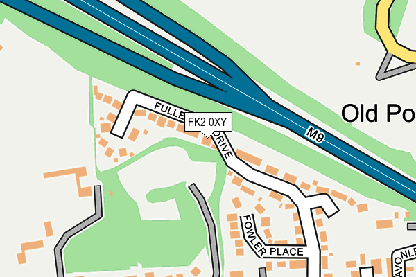FK2 0XY map - OS OpenMap – Local (Ordnance Survey)