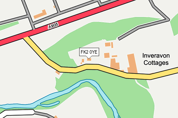 FK2 0YE map - OS OpenMap – Local (Ordnance Survey)