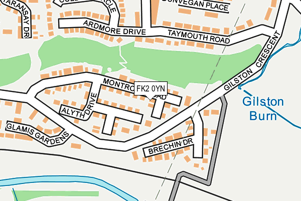 FK2 0YN map - OS OpenMap – Local (Ordnance Survey)
