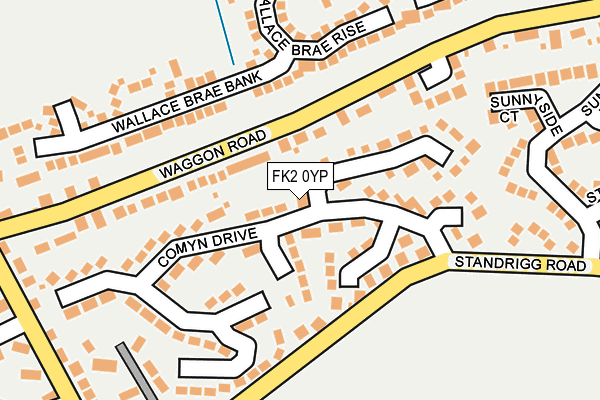FK2 0YP map - OS OpenMap – Local (Ordnance Survey)