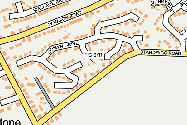 FK2 0YR map - OS OpenMap – Local (Ordnance Survey)