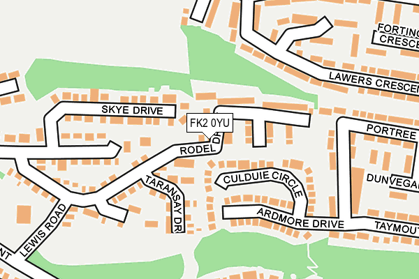 FK2 0YU map - OS OpenMap – Local (Ordnance Survey)