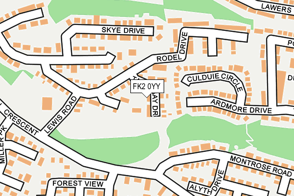 Map of MB DEVELOPMENTS (FALKIRK) LIMITED at local scale