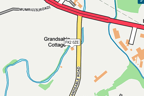 FK2 0ZE map - OS OpenMap – Local (Ordnance Survey)