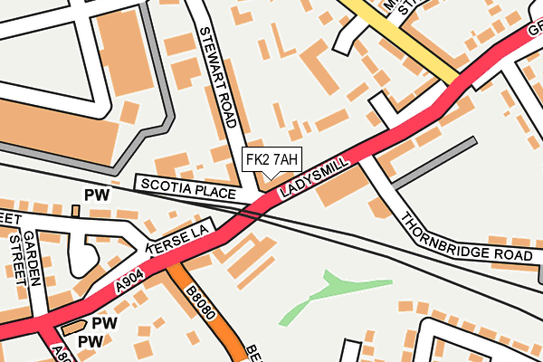 FK2 7AH map - OS OpenMap – Local (Ordnance Survey)