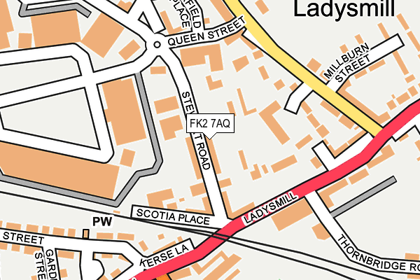 FK2 7AQ map - OS OpenMap – Local (Ordnance Survey)