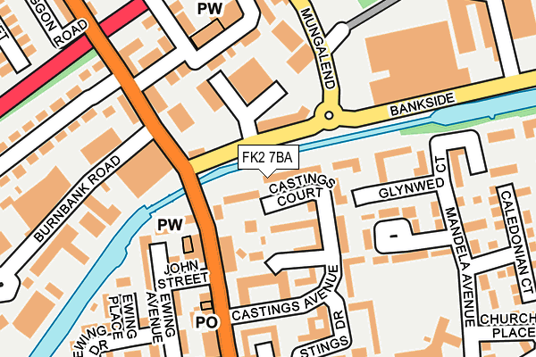 FK2 7BA map - OS OpenMap – Local (Ordnance Survey)