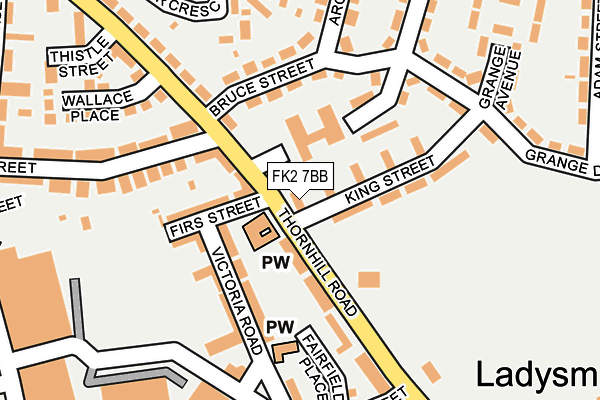 FK2 7BB map - OS OpenMap – Local (Ordnance Survey)