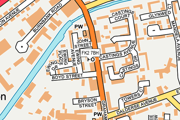 FK2 7BH map - OS OpenMap – Local (Ordnance Survey)