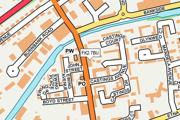 FK2 7BU map - OS OpenMap – Local (Ordnance Survey)