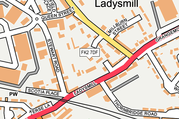 FK2 7DF map - OS OpenMap – Local (Ordnance Survey)